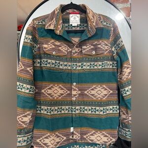 Iron and Resin large button up shirt